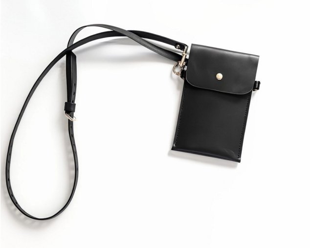 Elegantní pouzdro na telefon z pravé hovězí kůže