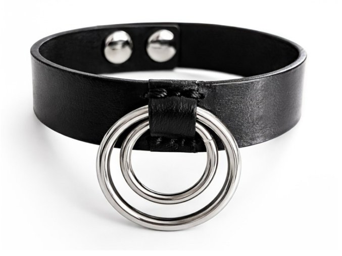 Kožený náramek Double Ring