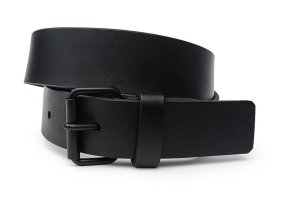 Kožený opasek 4 cm, přezka-černá