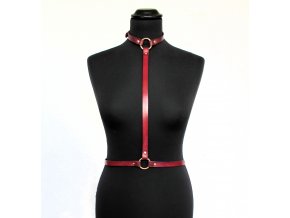 Kožený Harness BRIGITTE, výběr kování