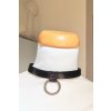 Kožený Choker s kruhem, kování staromosaz
