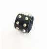 Kožený náramek „Spikes“ – pravá kůže, 5 cm, kužely