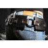 Kožený robustní opasek s kruhy, ručně šitý - Heavy belt