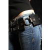 Kožený robustní opasek s kruhy, ručně šitý - Heavy belt
