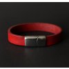 Kožený bondage náramek s magnetickým zapínáním