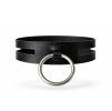 Kožený opasek s masivním kruhem – Noir Ring 10