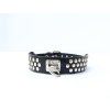 Kožený Choker s nýty, šíře 3 cm