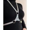Stříbrný Harness, pravá kůže