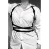 tělový harness s černým kováním