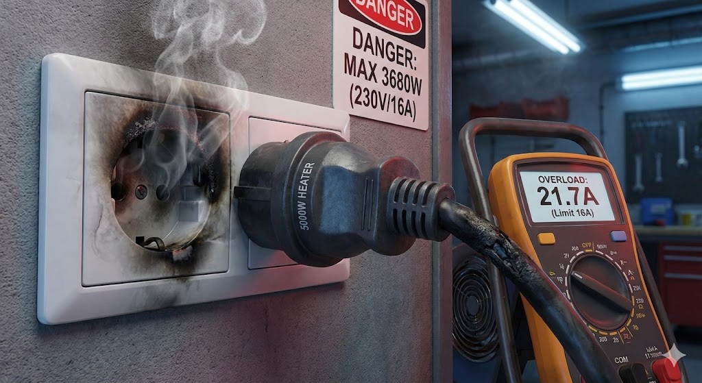 Proč nemůže mít přístroj 5000W a 6500W