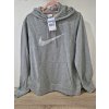 MIKINA NIKE CLUB FR HOODY-SWSH+B ŠEDÁ