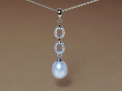 Ezüst gyöngy medál SP571B – elegáns női ékszer