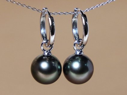 14K arany fülbevaló valódi tahiti gyöngyökkel