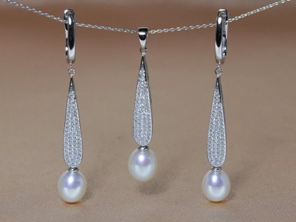 Ezüst ékszerszett édesvízi gyöngyökkel – PS2283SH