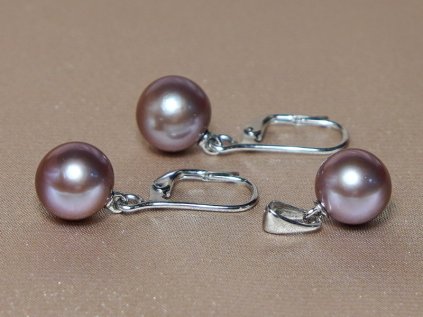 Arany gyöngy ékszer szett EPS1011wZ fehér gyöngyökkel