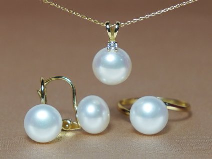 elegans gyongy ekszerek 14k arany bc190ybs w