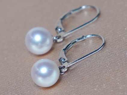 14k arany fulbevalo valodi gyongyokkel aaa ga014wfe w