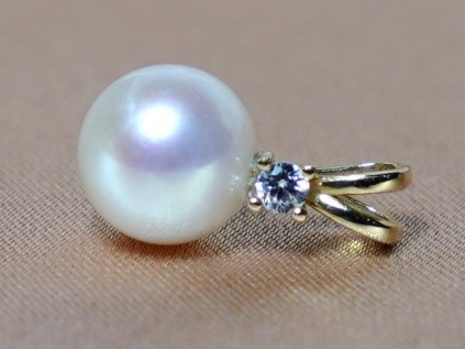 gold pendant freshwater pearl bc025yfp