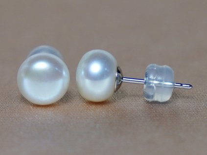 14K arany beszúrós gyöngy fülbevaló – WSE14WG