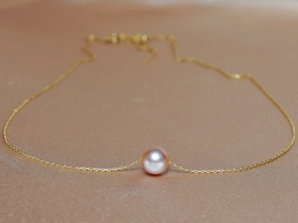 rozsaszin edesvizi gyongy sarga arany lanc fpn095 elegans