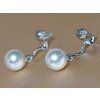 Fehér gyöngy fülbevaló RGwEAAAwM