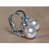 Ezüst fülbevaló valódi dél tengeri gyönggyel BC022SE L