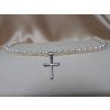 Gyöngynyaklánc kereszt medállal