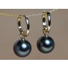 14K arany fülbevaló valódi tahiti gyöngyökkel – WW017YE T