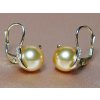 Arany briliáns fülbevaló AAA déltengeri gyöngy BC05YE G