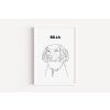 line art pet 1 white frame basic