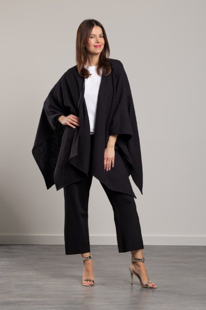 1506 pled cotton chanel black