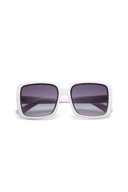 ALESSIA  Optical white  Hranaté sluneční brýle