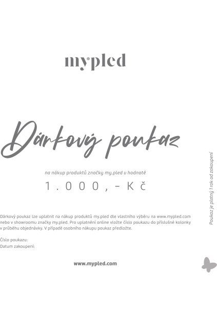 Dárkový poukaz (Hodnota poukazu 5 000 Kč)