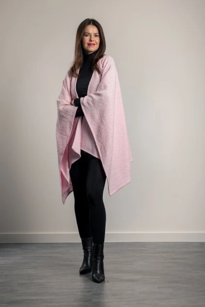 1932 pled cotton chanel pink light