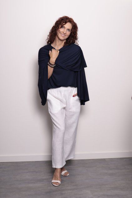 Pléd Bamboo Navy Blue