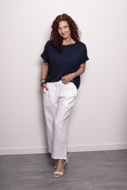 Top Bamboo Navy Blue