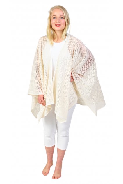 Sweater Summer White Elegantní svetrový pléd