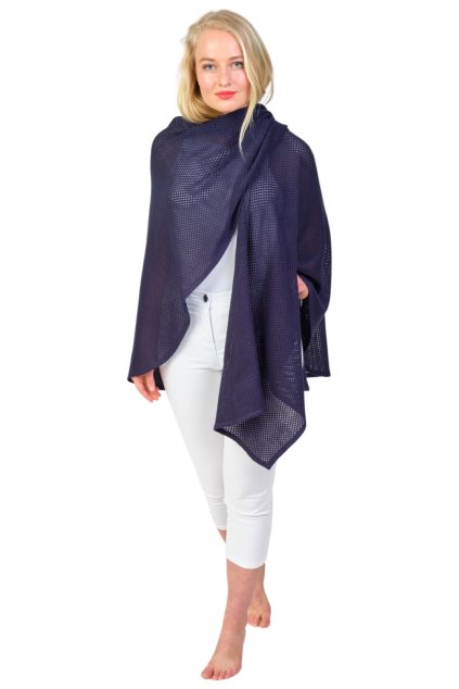 Sweater Summer Dark Blue Lehký vzdušný pléd
