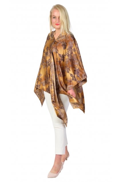3v1pléd Cashmere Gold  Luxusní splývavý magnetkový pléd / šaty / halenka