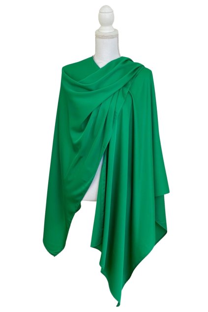 Basic Silk Green  Luxusní splývavý pléd / šaty