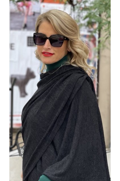 Sweater Black Shadow Elegantní svetrový pléd