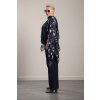 3v1 pléd Isabelle Blue Garden  Luxusní hedvábný magnetkový pléd / šaty / halenka
