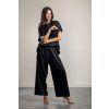 Elegantní kalhotový set Sara Silk Black