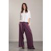 Elegantní kalhoty Sara Silk Lilac (Velikost S/M)