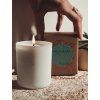 Nunaia Beauty Sacred Space Candle Lifestyle Image with hand ©2023