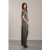 Elegante Hose Sara Silk Olive  Elegante Satinhose