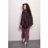 Pléd Thin Black & Burgundy