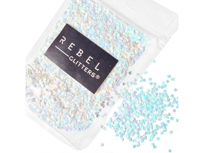 DuhovĂ© BĂ­lĂ© VloÄŤky Rebel Glitters 10 g