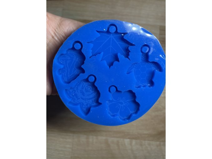 Silikonová forma 5 ozdob příroda