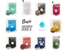 Set BASIC metalické pigmenty MyResin - 10 vzorků po 5 g